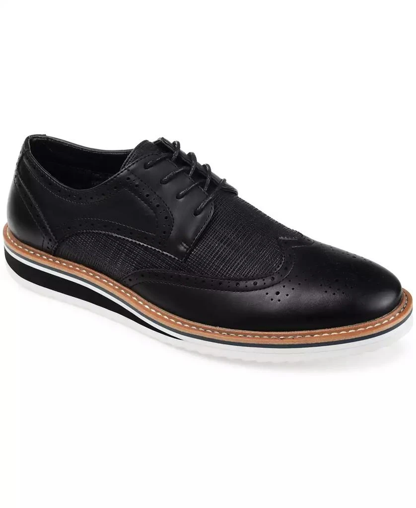 商品Vance Co.|Men's Warrick Wingtip Derby Shoes,价格¥631,第1张图片