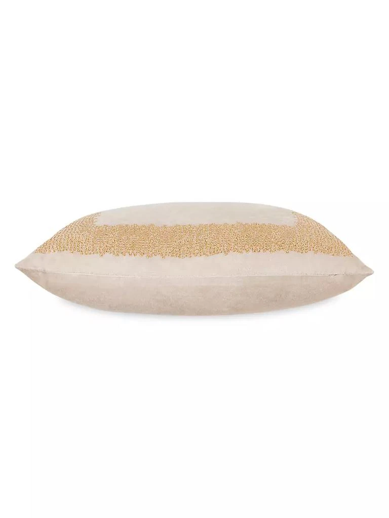 商品Callisto Home|Jade Embroidered Velvet Pillow,价格¥1254,第2张图片详细描述