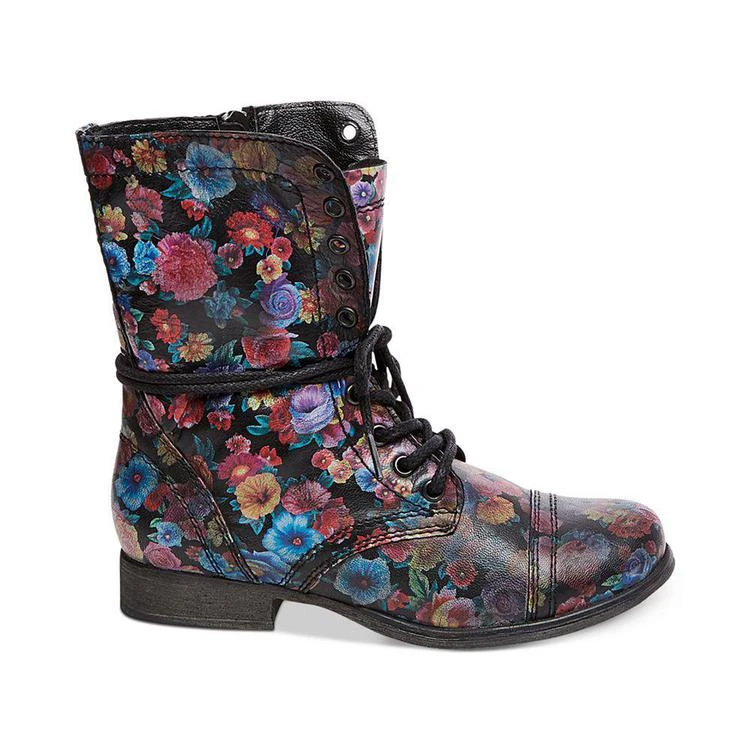 商品Steve Madden|Women's Troopa Floral Combat Boots,价格¥300,第2张图片详细描述