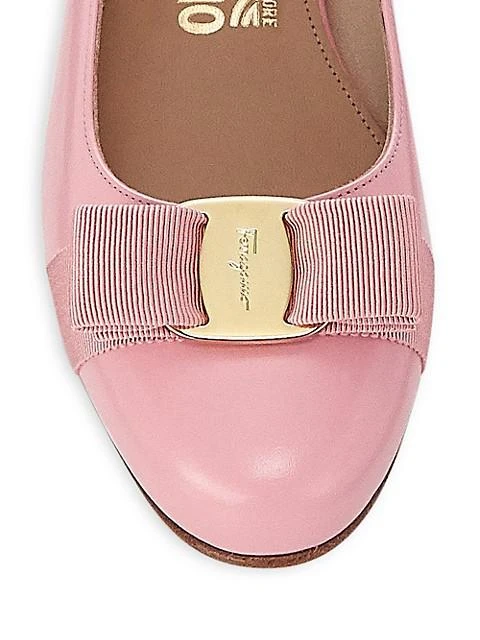 商品Salvatore Ferragamo|Varina Leather Ballet Flats,价格¥3388,第4张图片详细描述
