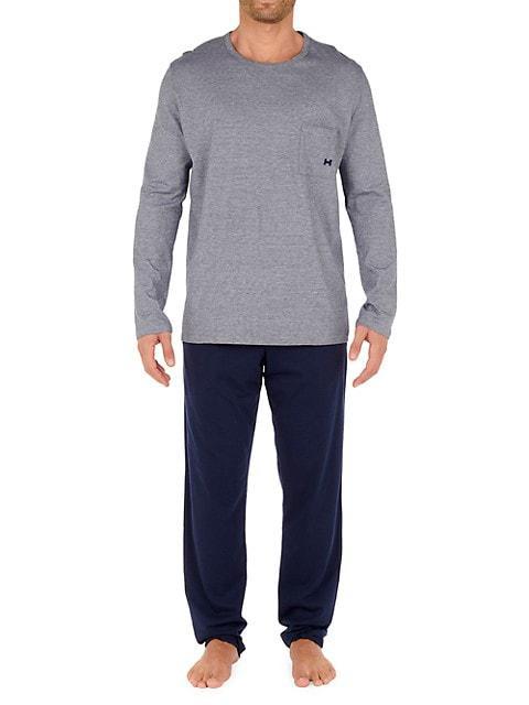 商品HOM|2-Piece Long-Sleeve Top & Pants Pajama Set,价格¥853,第5张图片详细描述