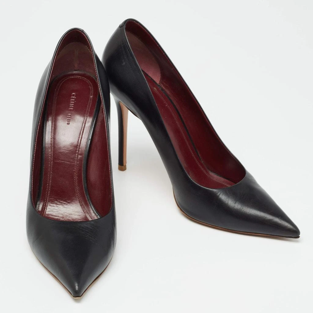 商品[二手商品] Celine|Celine Black Leather Pointed-Toe Pumps Size 38,价格¥2437,第4张图片详细描述