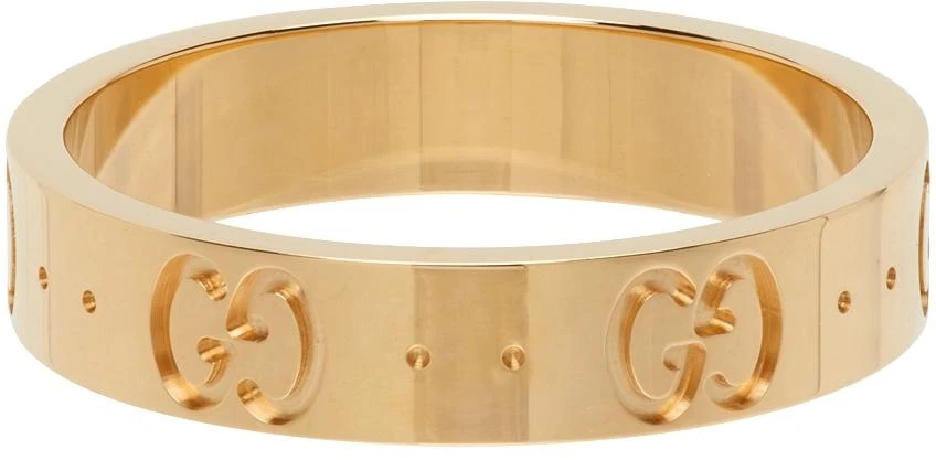 商品Gucci|金色 Icon 窄版戒指,价格¥9332,第5张图片详细描述