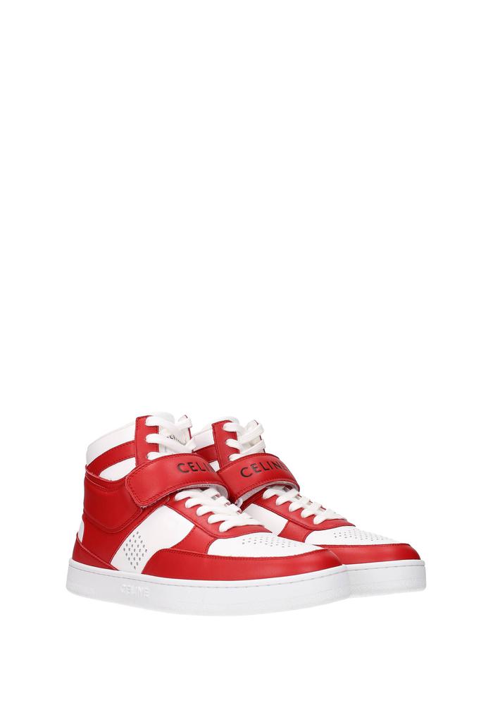 Sneakers Leather Red Optic White商品第2张图片规格展示