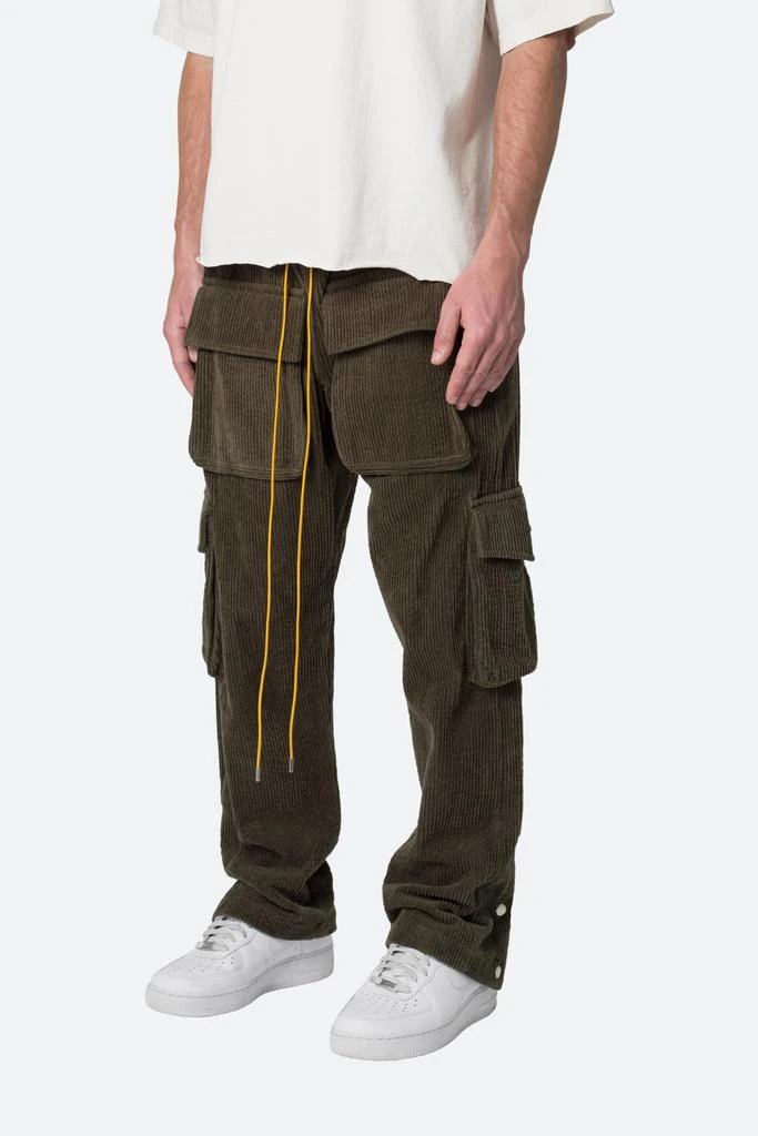 商品MNML|Corduroy Snap II Cargo Pants - Olive,价格¥483,第3张图片详细描述