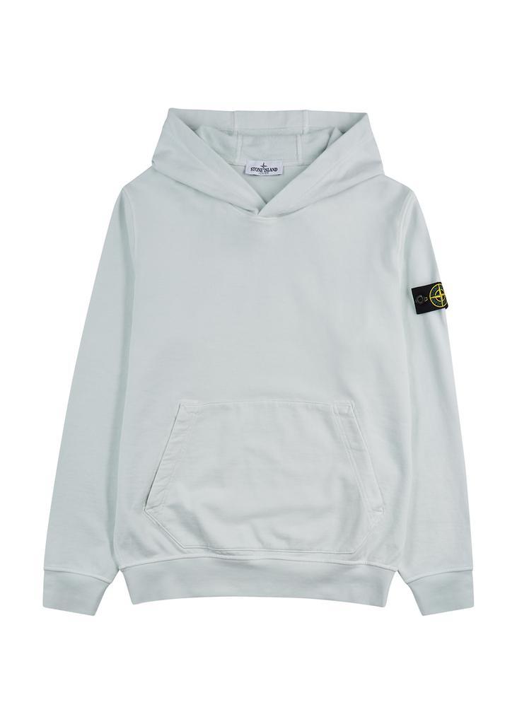 商品Stone Island|KIDS Mint hooded cotton sweatshirt (14 years),价格¥1500,第1张图片