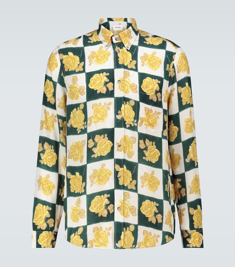 商品Nanushka|Kaleb花卉长袖衬衫,价格¥1589,第1张图片