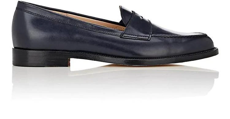 商品Manolo Blahnik|Vazca Leather Penny Loafers,价格¥3339,第1张图片