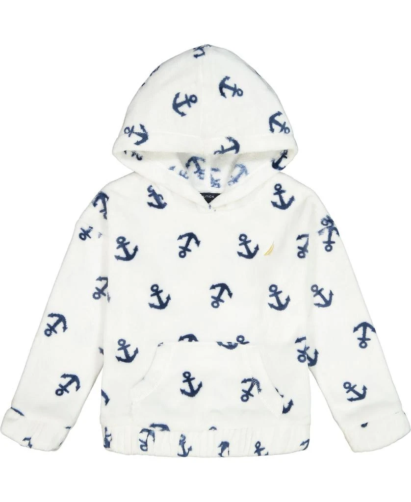 商品Nautica|Nautica Girls' Cozy Anchor Pullover Hoodie (8-16),价格¥237,第1张图片