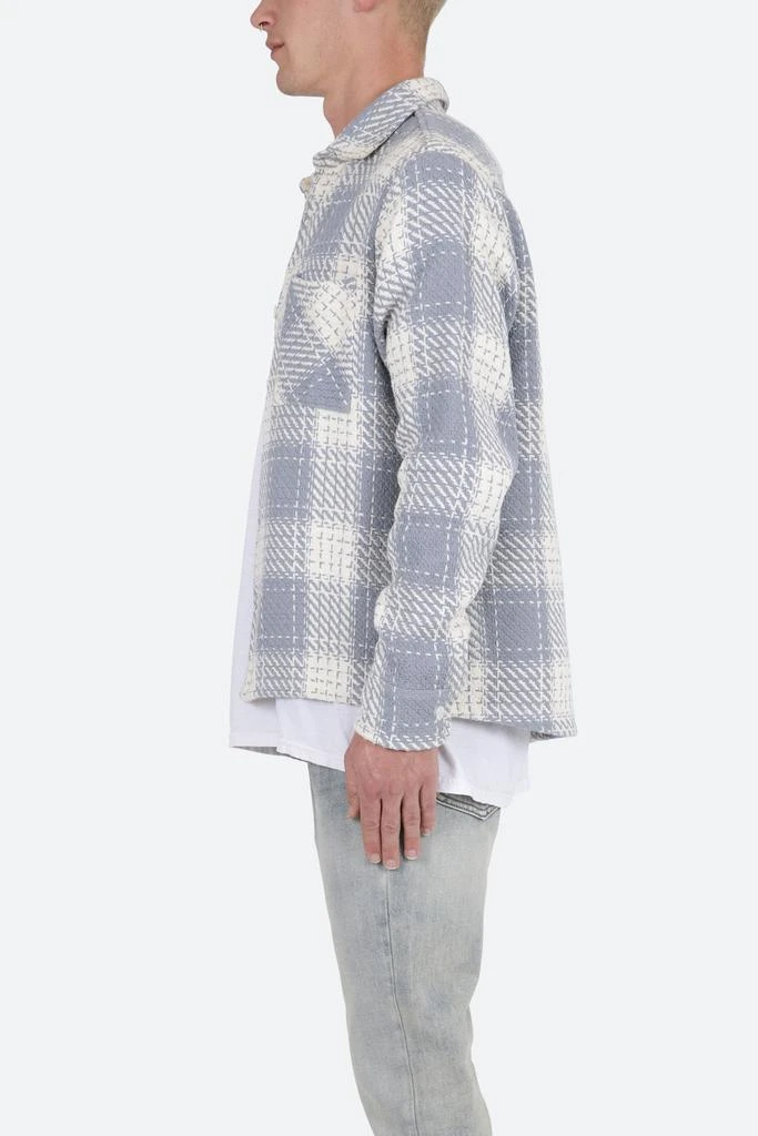 商品MNML|Classic Flannel Shirt - Blue/White,价格¥427,第3张图片详细描述