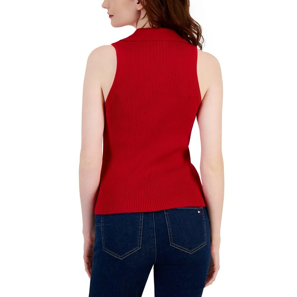 商品Tommy Hilfiger|Women's Halter-Style Polo Sweater Top,价格¥522,第2张图片详细描述