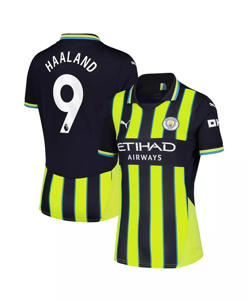 商品Puma|Women's Erling Haaland Navy Manchester City 2024/25 Away Replica Player Jersey,价格¥889,第1张图片