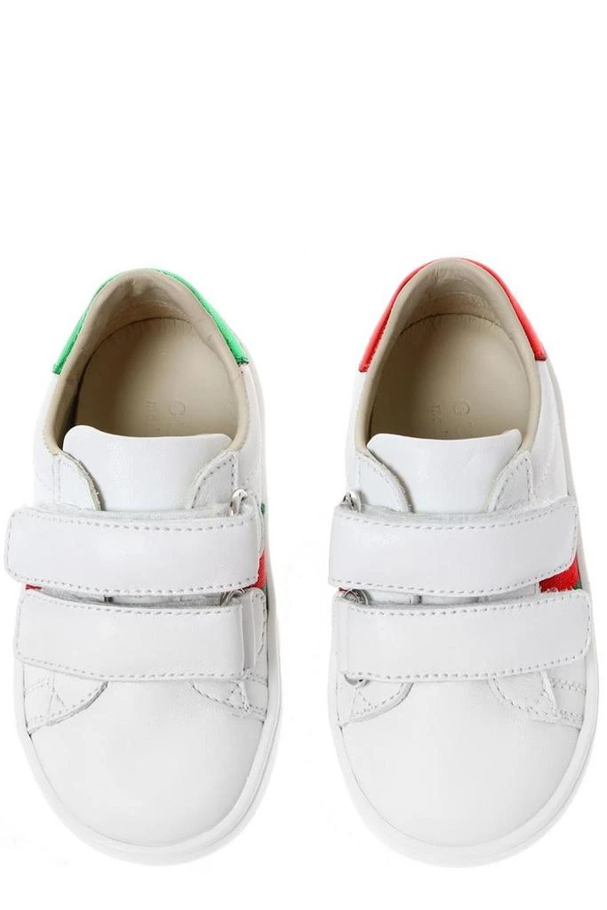 商品Gucci|Gucci Kids Stripe Detailed New Ace Touch-Strap Sneakers,价格¥1517,第4张图片详细描述