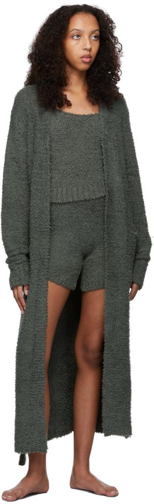 Grey Cozy Knit Boy Shorts商品第4张图片规格展示