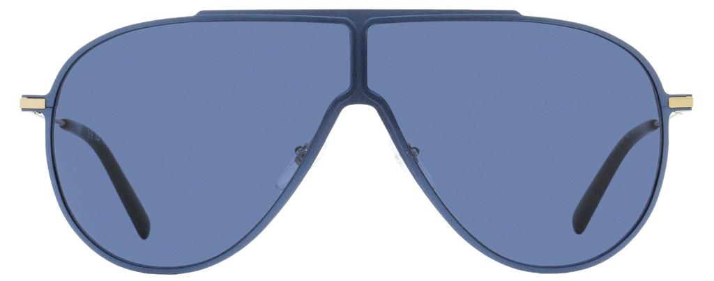 MCM Unisex Navigator Sunglasses MCM502S 423 Matte Blue/Gold 65mm商品第2张图片规格展示