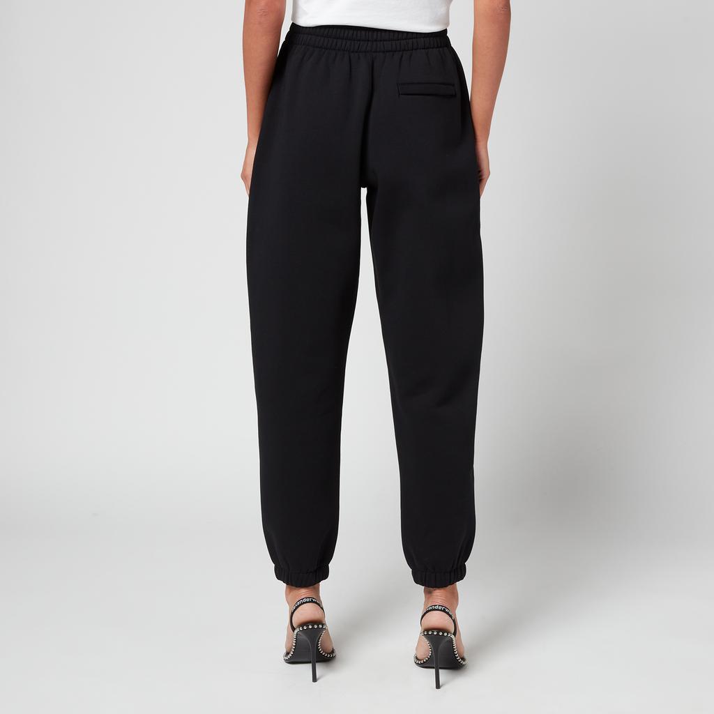 Alexanderwang.T Women's Foundation Terry Classic Sweatpants with Puff Pants Logo - Black商品第2张图片规格展示