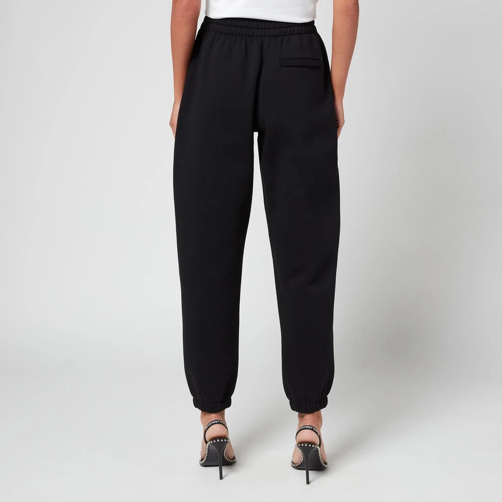 商品Alexander Wang|Alexanderwang.T Women's Foundation Terry Classic Sweatpants with Puff Pants Logo - Black,价格¥1597,第2张图片详细描述