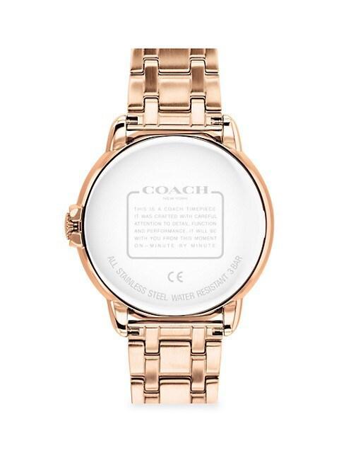 商品Coach|Arden Rose Gold Plated& Crystal Bracelet Watch,价格¥1515,第6张图片详细描述