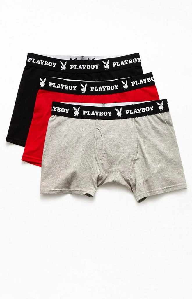 商品Playboy|By PacSun 3-Pack Boxer Briefs,价格¥185,第1张图片