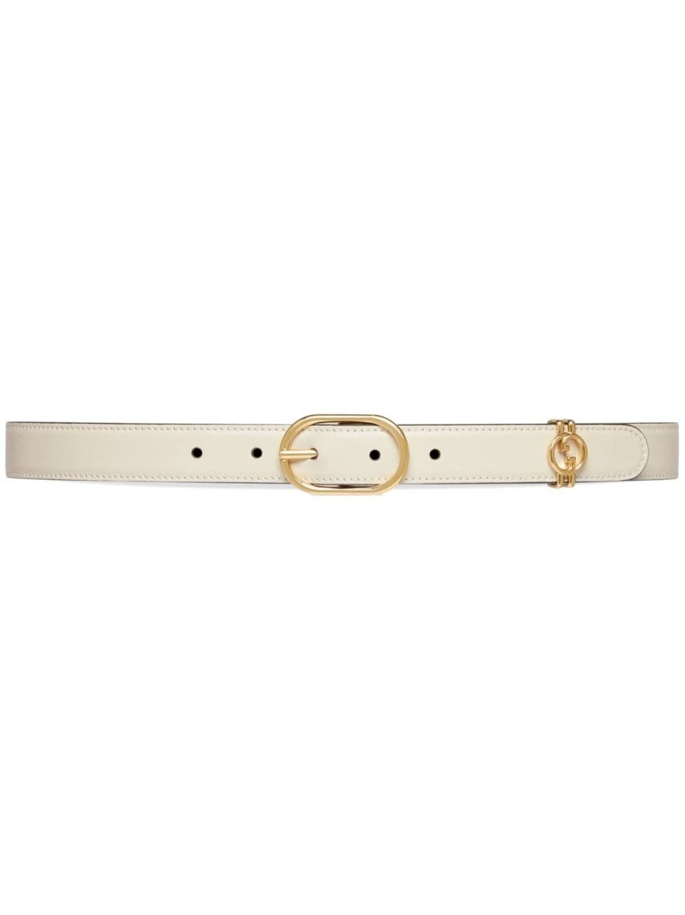 商品Gucci|Gucci 女士腰带 7601640YA0G9022 白色,价格¥3084,第1张图片
