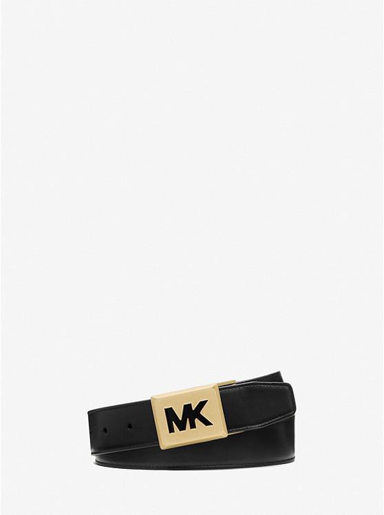商品Michael Kors|Leather Logo-Buckle Belt,价格¥282,第4张图片详细描述