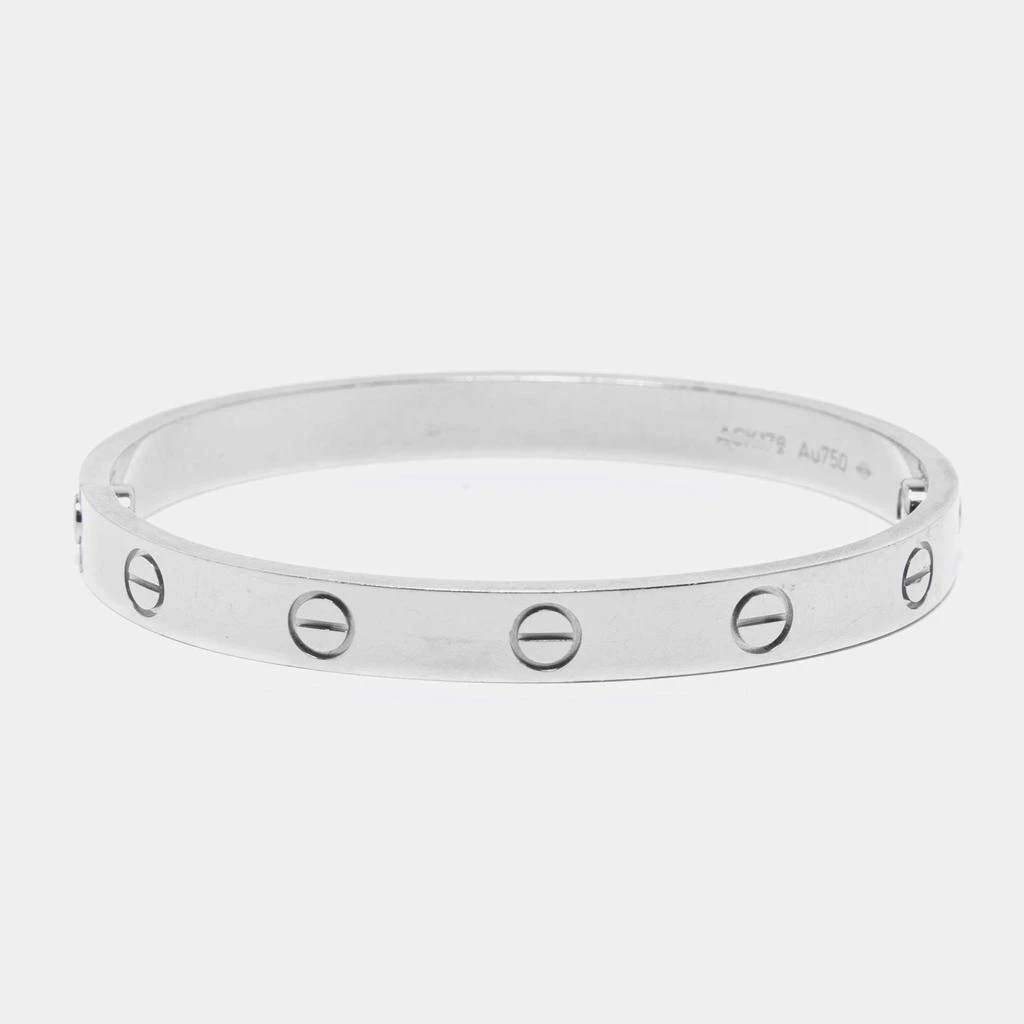 商品[二手商品] Cartier|Cartier Love 18K White Gold Bracelet 16,价格¥33477,第1张图片