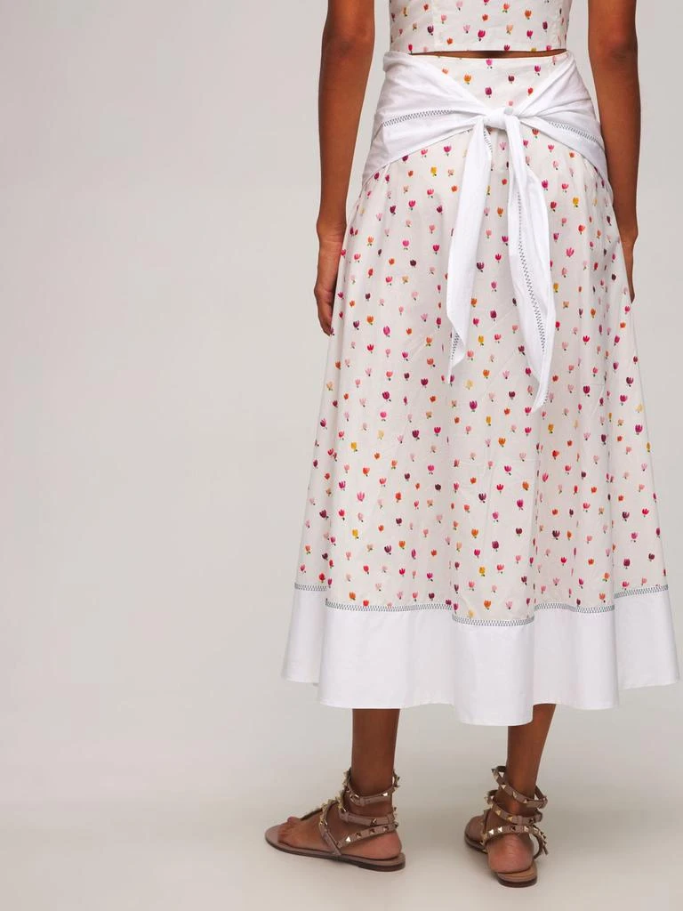 商品Rosie Assoulin|Ula Cotton Poplin Flower Midi Skirt,价格¥1955,第2张图片详细描述