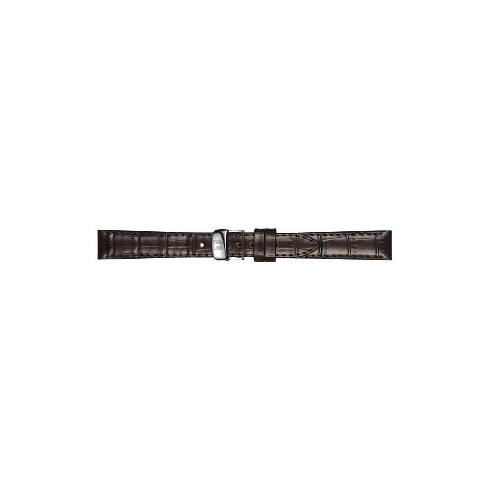 商品Tissot|Women's Swiss Automatic Le Locle Brown Leather Strap Watch 29mm,价格¥4217,第5张图片详细描述