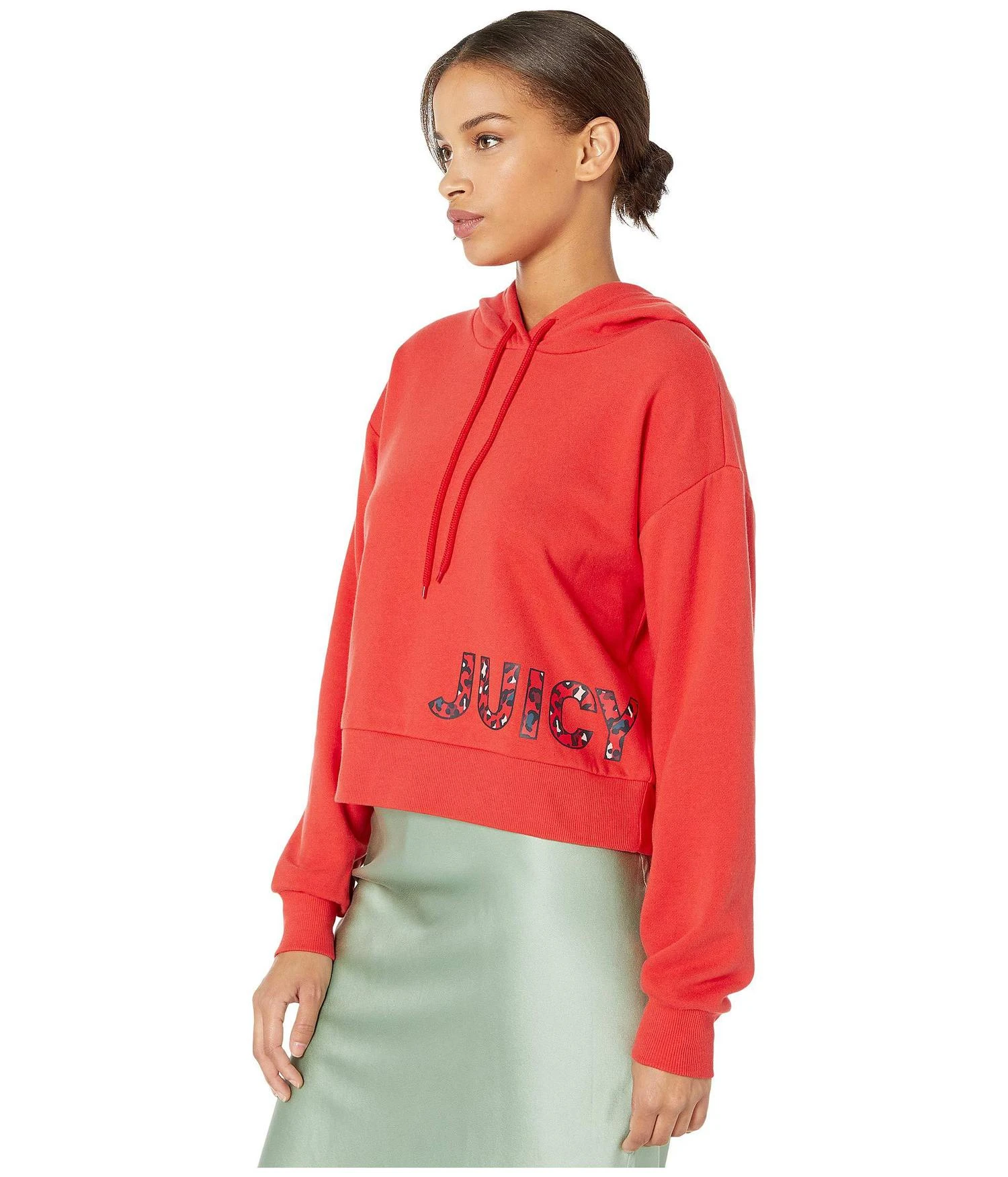 商品Juicy Couture|Juicy Track Fleece Hoodie Pullover,价格¥236,第2张图片详细描述