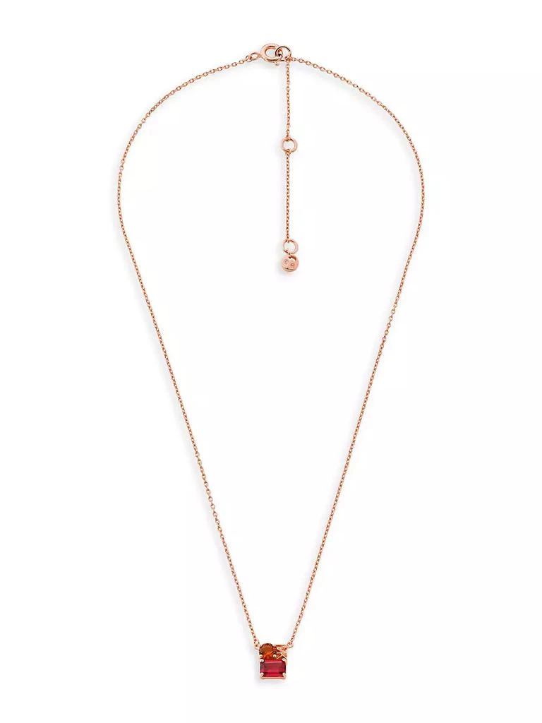 商品Michael Kors|​14K Rose Gold-Plated &amp; Cubic Zirconia Pendant Necklace,价格¥713,第3张图片详细描述