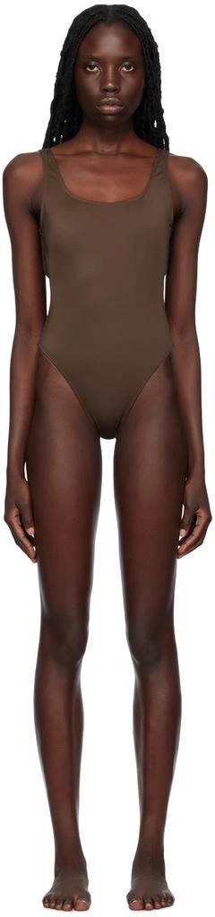 商品Saturdays NYC|Brown Madeline One-Piece Swimsuit,价格¥793,第1张图片