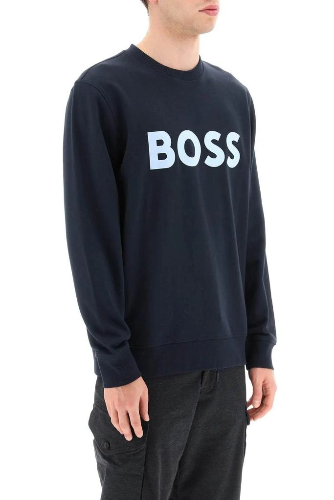 商品Hugo Boss|RESPONSIBLE FLOCKED LOGO SWEATSHIRT,价格¥679,第3张图片详细描述