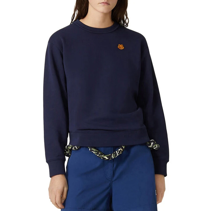 KENZO 女士海军蓝卫衣/帽衫 FB52SW8204ML-76 商品