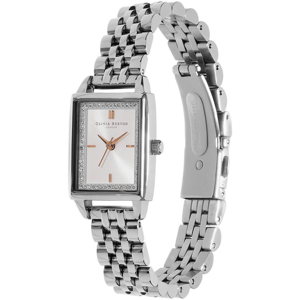 Women's Quartz Silver-Tone Stainless Steel Bracelet Watch 25.5mm x 20.5mm商品第2张图片规格展示