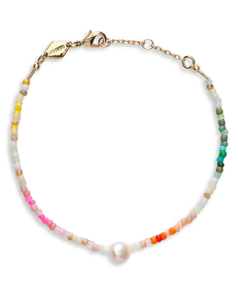 商品Anni Lu|Rainbow Nomad Beaded Bracelet in 18K Gold Plated,价格¥588,第1张图片