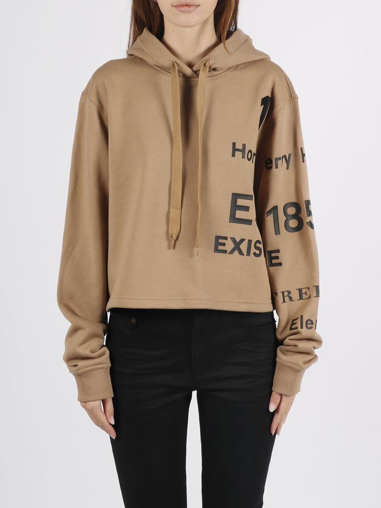 商品Burberry|Burberry Jenny Crop Hoodie,价格¥4584,第4张图片详细描述