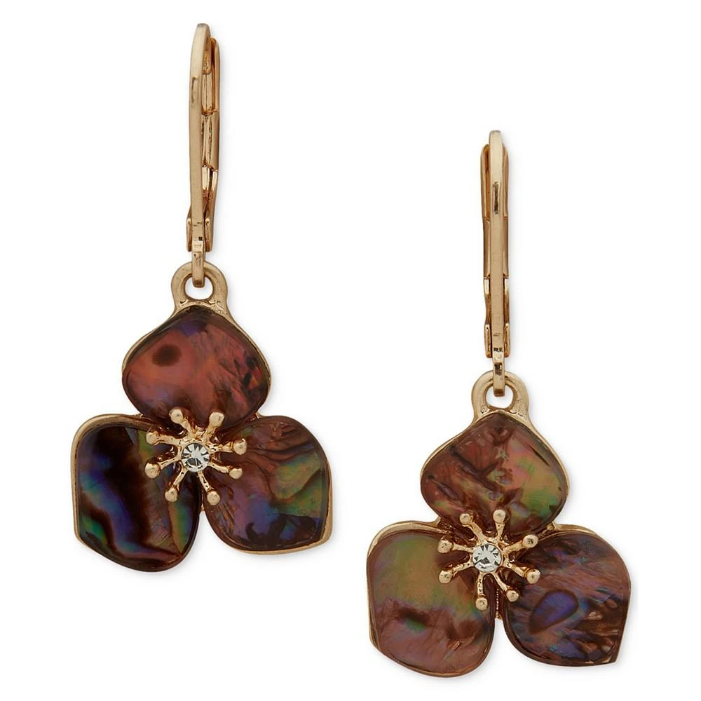 商品Lonna & Lilly|Gold-Tone Pavé & Stone Flower Drop Earrings,价格¥156,第1张图片