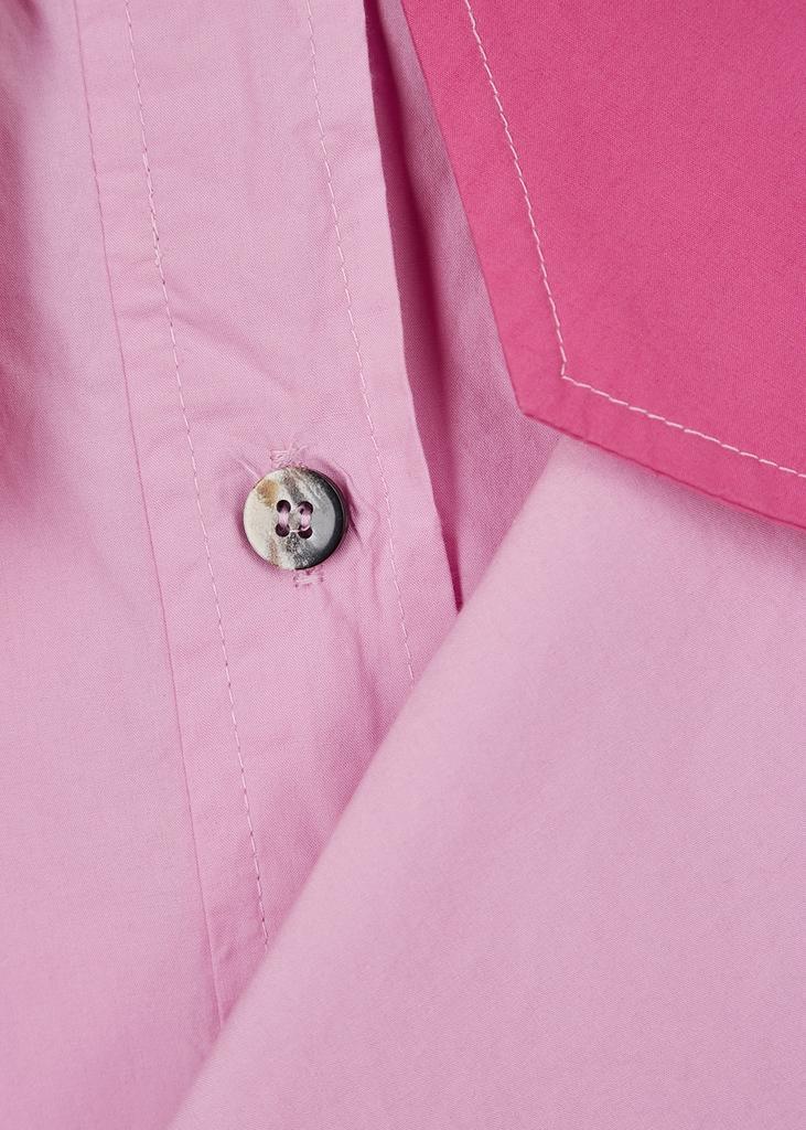 商品Ganni|Pink cotton-poplin shirt,价格¥996,第7张图片详细描述