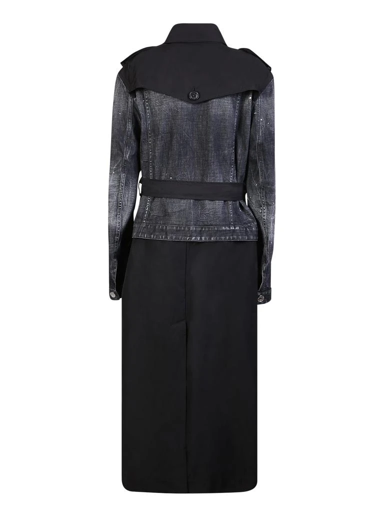 商品DSQUARED2|Dsquared2 Black Hybrid Trench Coat,价格¥8007,第2张图片详细描述