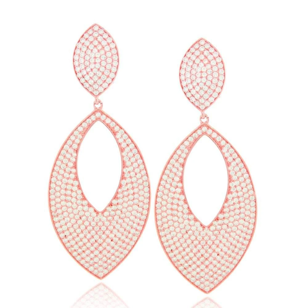 商品Suzy Levian|Suzy Levian Cubic Zirconia Sterling Silver Diamond Shape Drop Earrings,价格¥1744,第1张图片