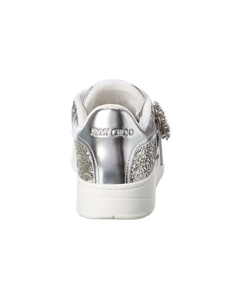 商品Jimmy Choo|Jimmy Choo Osaka Glitter & Leather Sneaker,价格¥2405,第3张图片详细描述