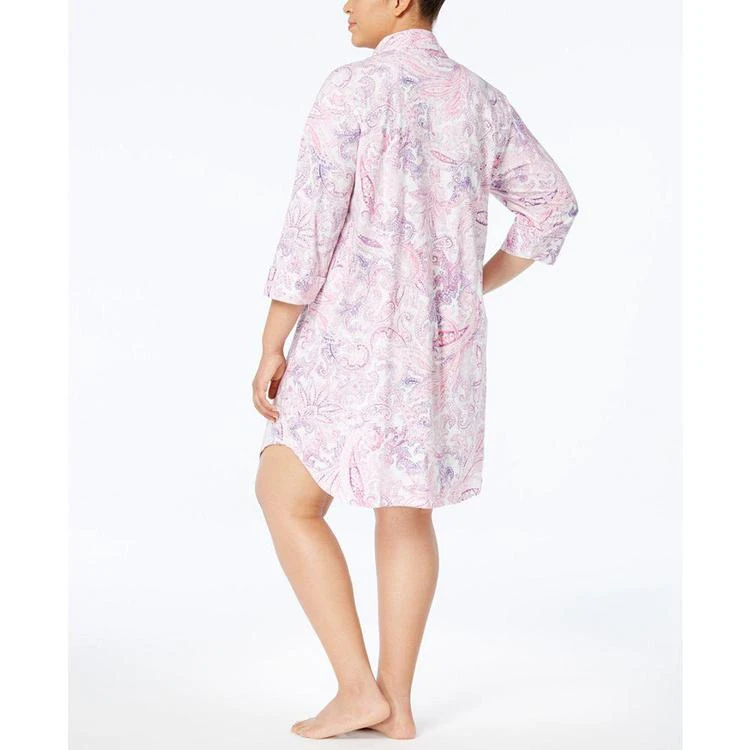 商品Ralph Lauren|Plus Size Printed Cotton Knit Sleepshirt,价格¥332,第2张图片详细描述
