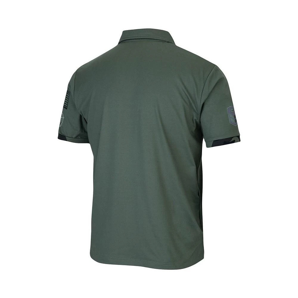 商品Colosseum|Men's Green Michigan Wolverines OHT Military-Inspired Appreciation Echo Polo Shirt,价格¥376,第3张图片详细描述