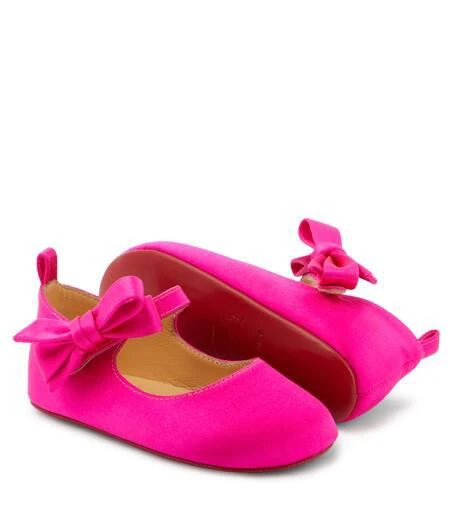 商品Christian Louboutin|Baby Lou Babe satin ballet flats,价格¥2497,第5张图片详细描述