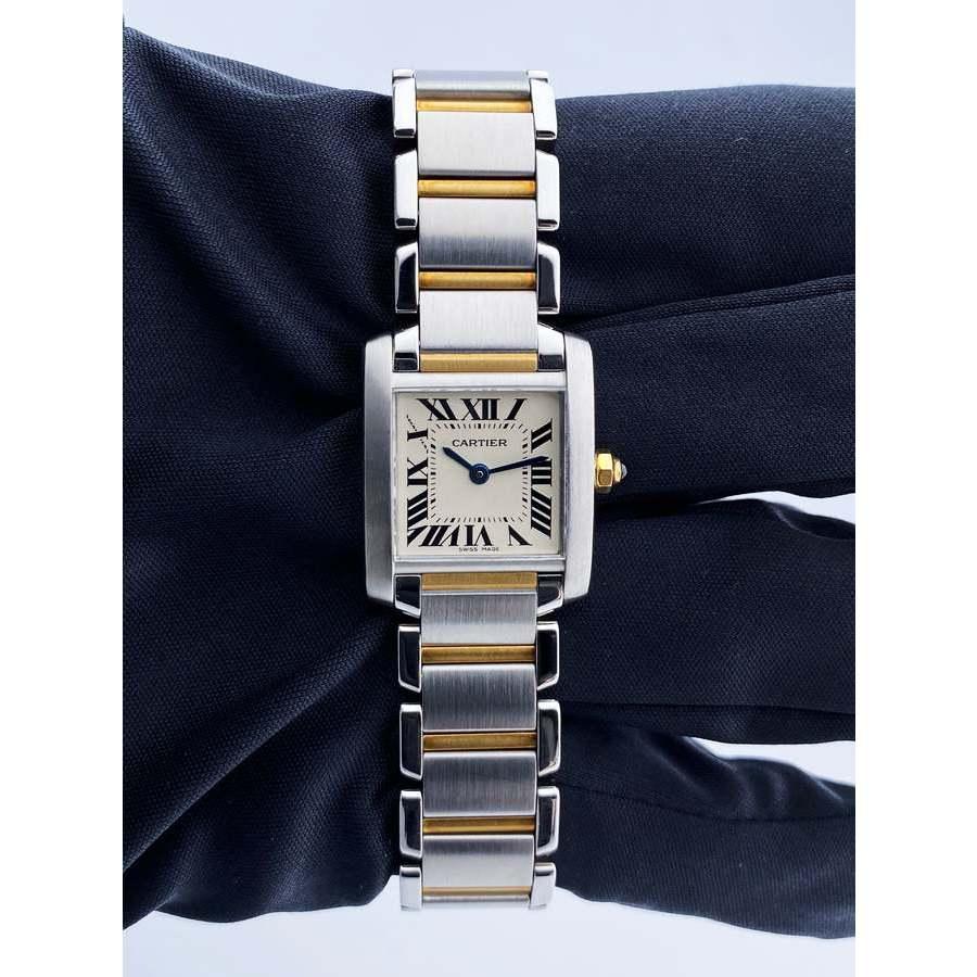 Pre-owned Cartier Tank Francaise Quartz Ladies Watch 2300商品第2张图片规格展示