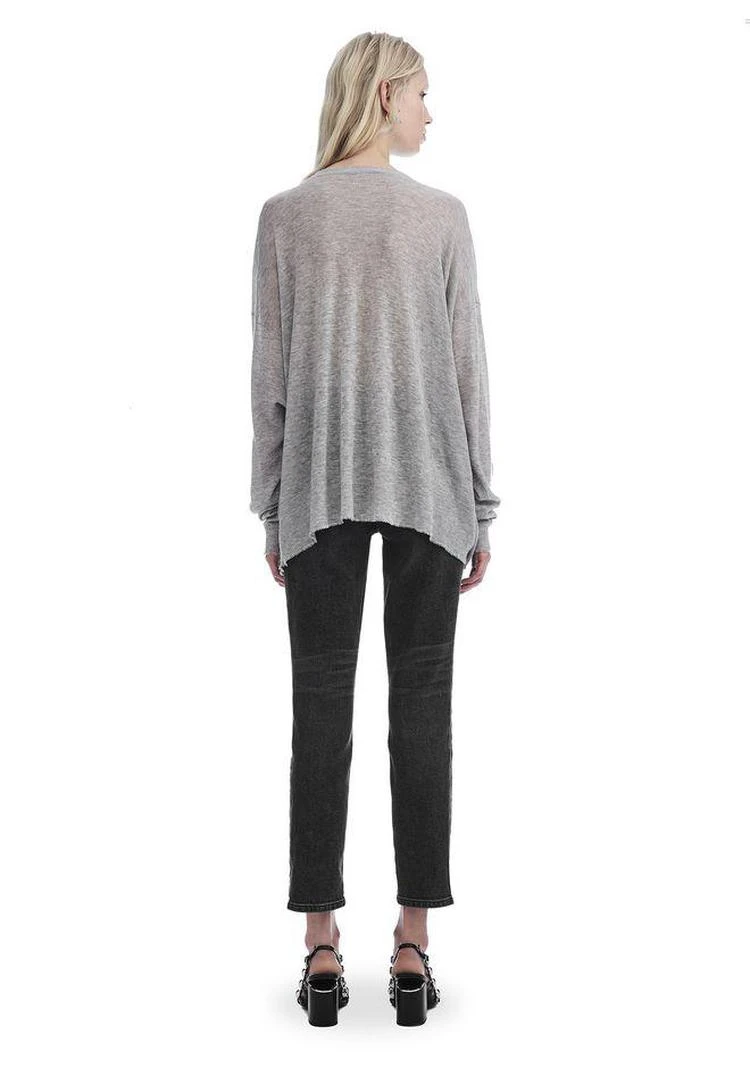 商品Alexander Wang|GAUZE KNIT OVERSIZED PULLOVER 透视针织宽松上衣,价格¥1299,第4张图片详细描述