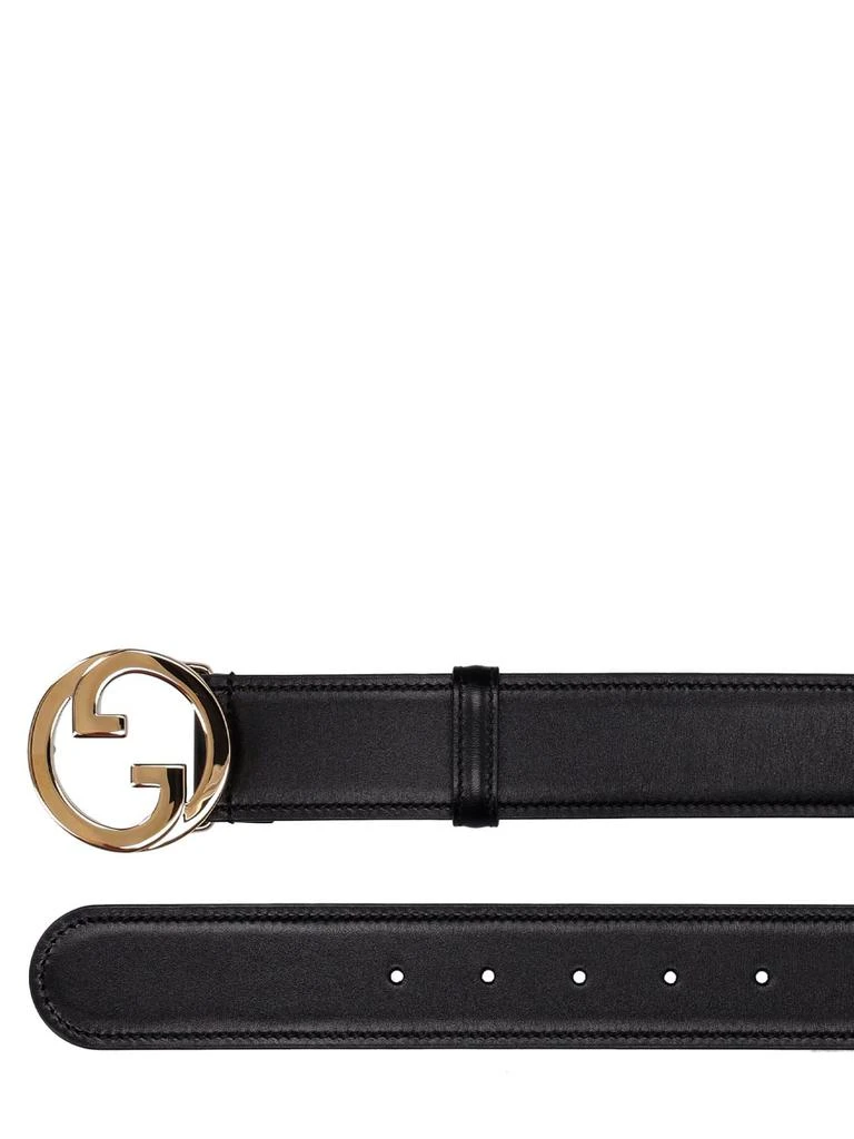 商品Gucci|4cm Gucci Blondie Leather Belt,价格¥3897,第1张图片