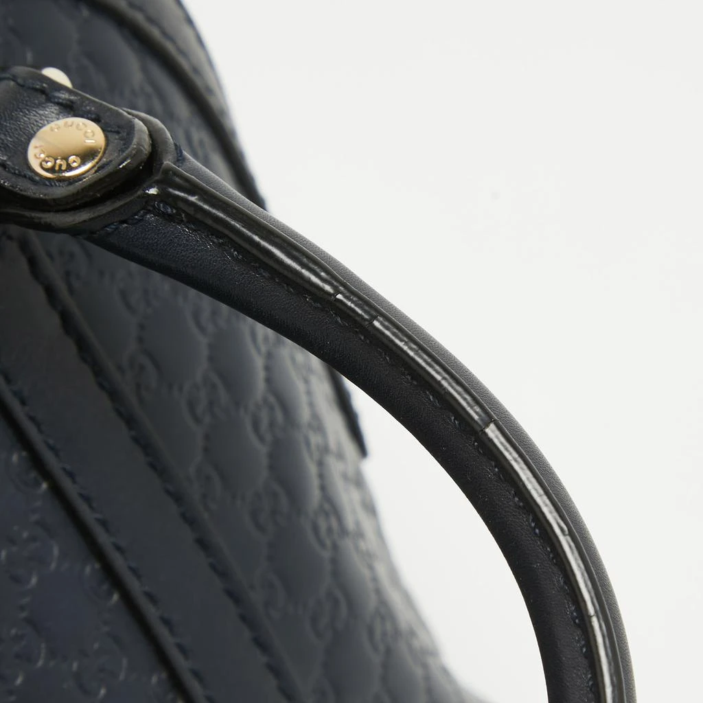 商品[二手商品] Gucci|Gucci Navy Blue Micro Guccissima Leather Mini Dome Bag,价格¥5935,第5张图片详细描述