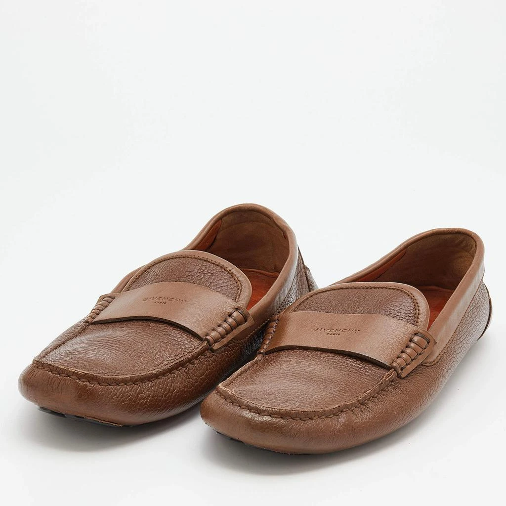 商品[二手商品] Givenchy|Givenchy Brown Leather Slip On Loafers Size 40,价格¥1051,第2张图片详细描述