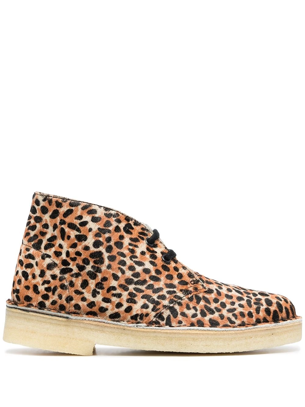 商品【商品预售7天】 Clarks|Clarks 女士靴子 26154161DESERTBOOTLEOPARD 棕色,价格¥1090,第1张图片